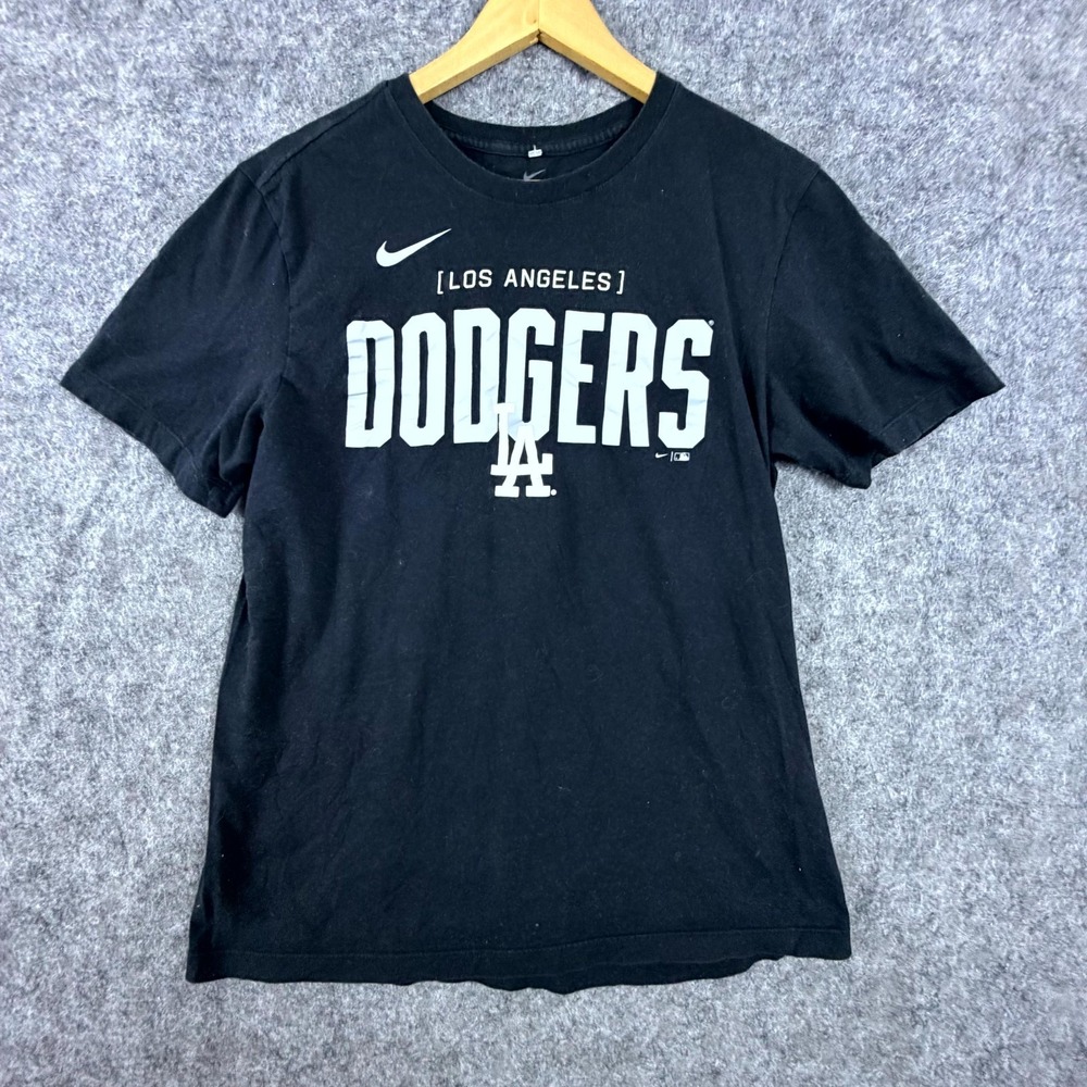 Los Angeles Dodgers T-Shirt Womens M Black Nike MLB Baseball Sports Performance